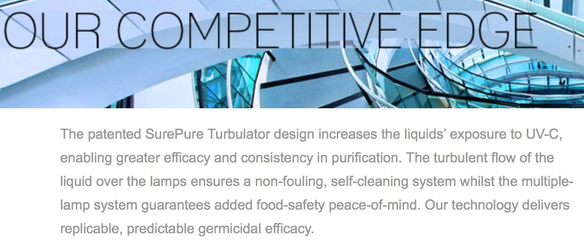 SurePureInc's tweet photo. SurePure technology delivers replicable, predictable germicidal efficacy $SURP https://t.co/eFp1ivF092 https://t.co/KVeATJM7vc