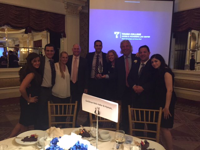 Honored to be named Law Firm of the Year by Touro Law Center.  At the Liberty and Justice for All Dinner. #tourolaw