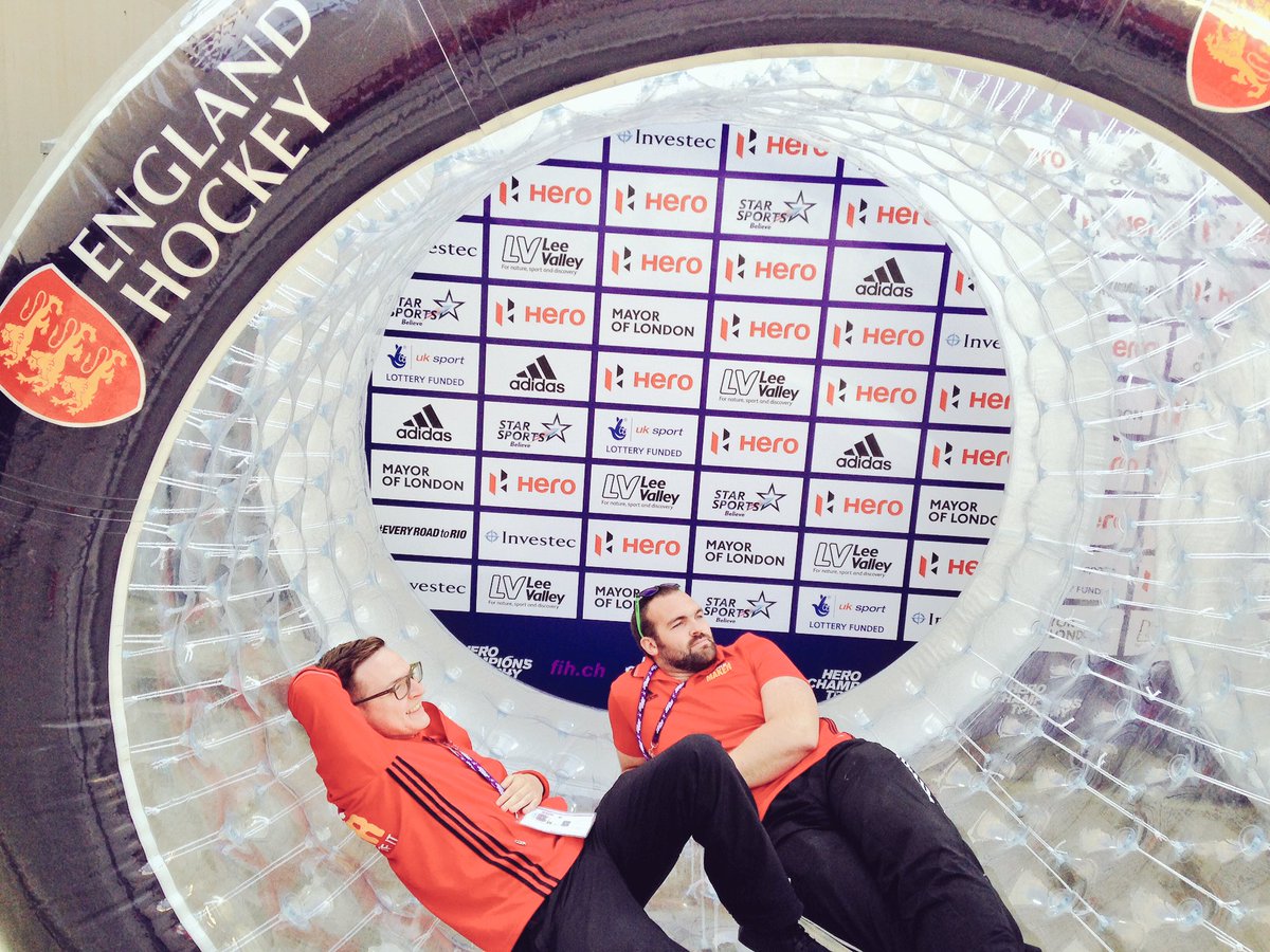 Working hard with <a href="/GregSturge/">Greg Sturge</a> at #HCT2016 #HockeyMakers #HamsterWheel