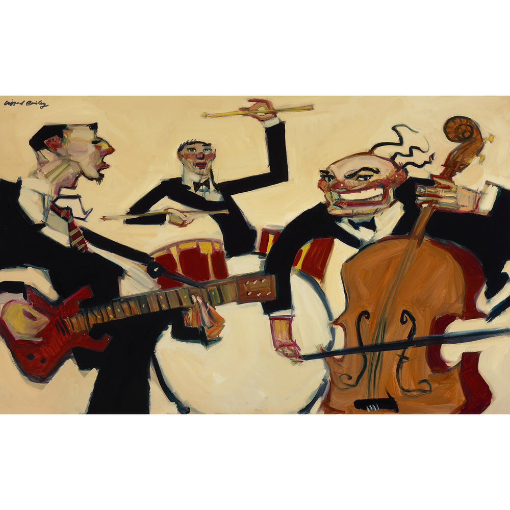 "Doc Lewis" by Clifford Bailey
shopcliffordbailey.com
#doclewis #art #music #musicians #jazz #swing
