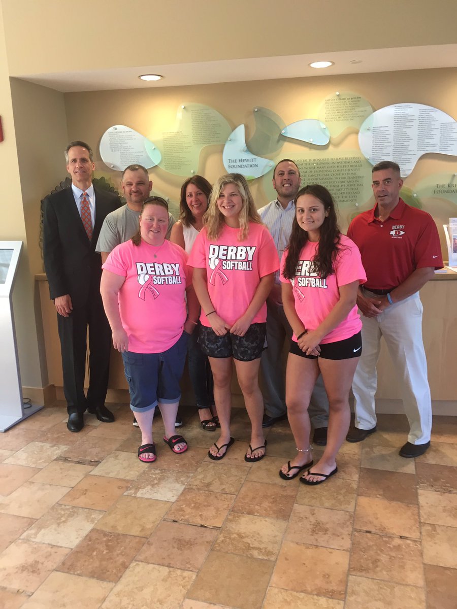 Thank you <a href="/DerbyRedRaiders/">Derby Red Raiders</a> Softball for raising another $4000 for Griffin Hospital Hewitt Center for Breast Cancer