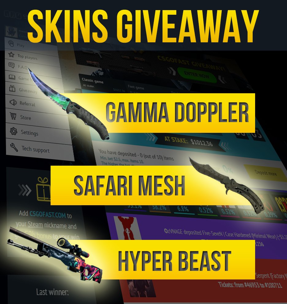 Ouch.. Gamma Doppler is so hot!
Participate at csgofast.com
#csgofast #CSGOgiveaway #csgoskins