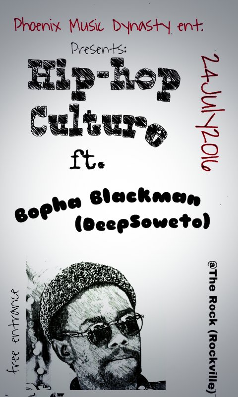 LetebaTiisetso's tweet photo. You Snooze you lose.Hip hop heads, newbies, and producers,join us for a night of #hip_hop_culture S1 E1 element Rap https://t.co/aMkCSh33Kw