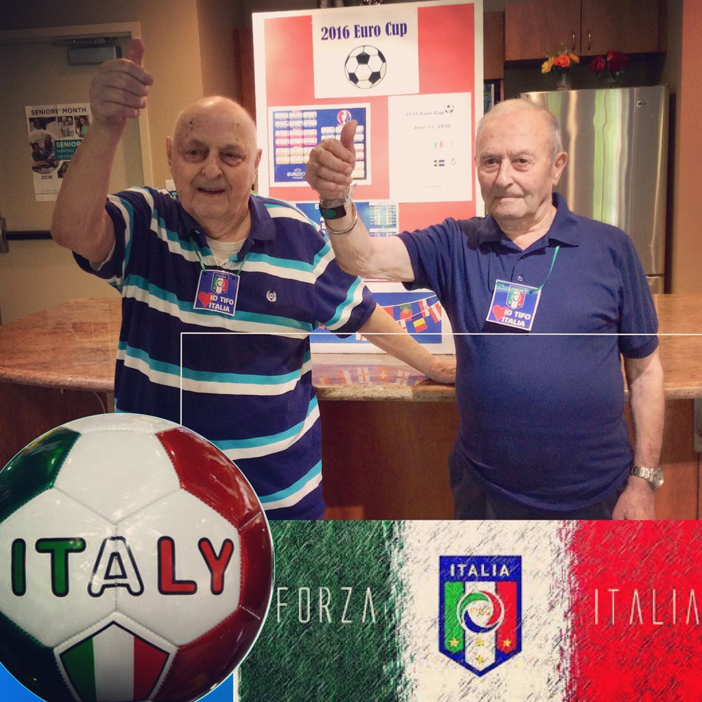 Forza Azzuri! VLG Residents are ready to cheer on Italy in the 2016 Euro Cup! #iotifoitalia #vlgrec #EuroCup2016