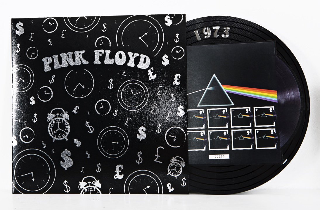 fdcovers's tweet image. Special Pink Floyd ltd edition first day covers made from black acrylic,  they look like vinyl LPs @PinkFloydFan65
