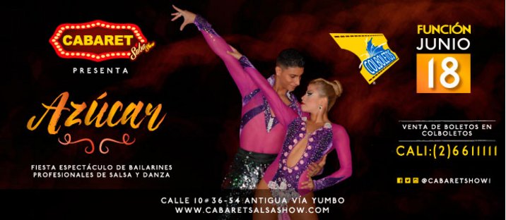 Colboletos's tweet photo. #CABARETSALSASHOW Presenta "AZÚCAR" Revive momentos y conviértelos en experiencias. 
18/Junio

Info: (2) 661 1111 https://t.co/fHCaxaACm8
