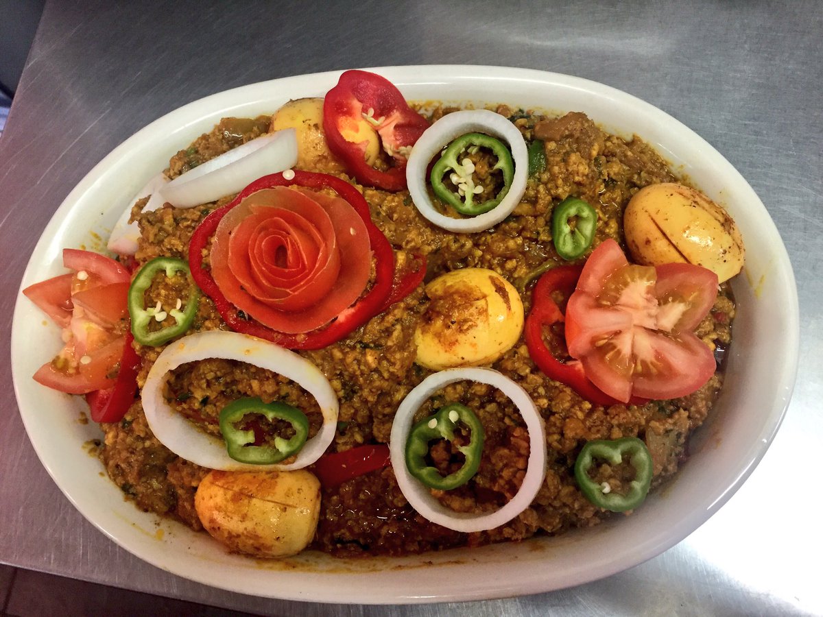 Try our Kursi Chicken! Specially prepared with a whole tandoori chicken, topped with chicken keema mix and garnish.