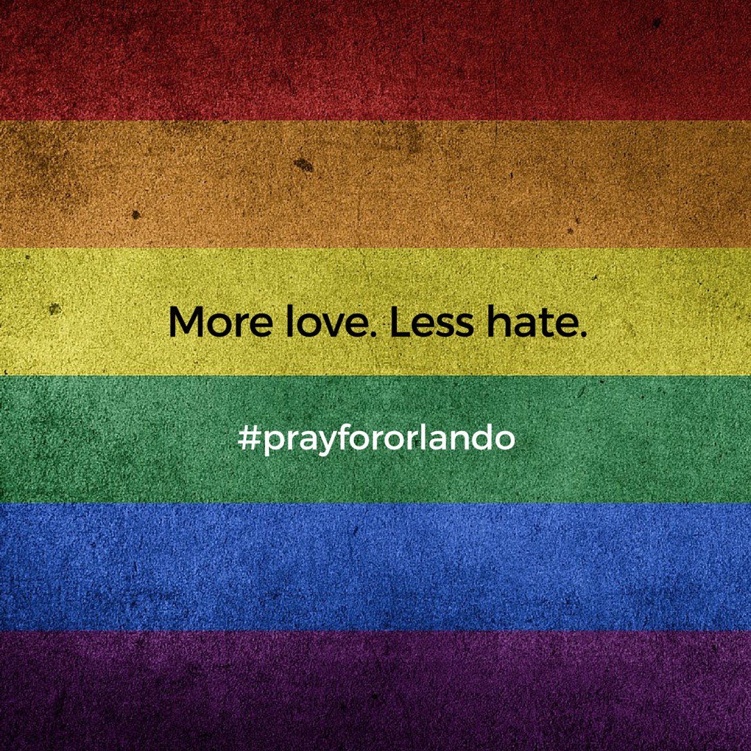 HooliganFac's tweet photo. The world is a scary place, but I am still not afraid. I am still with you #Orlando! #prayfororlando https://t.co/E2bFCXJNPc