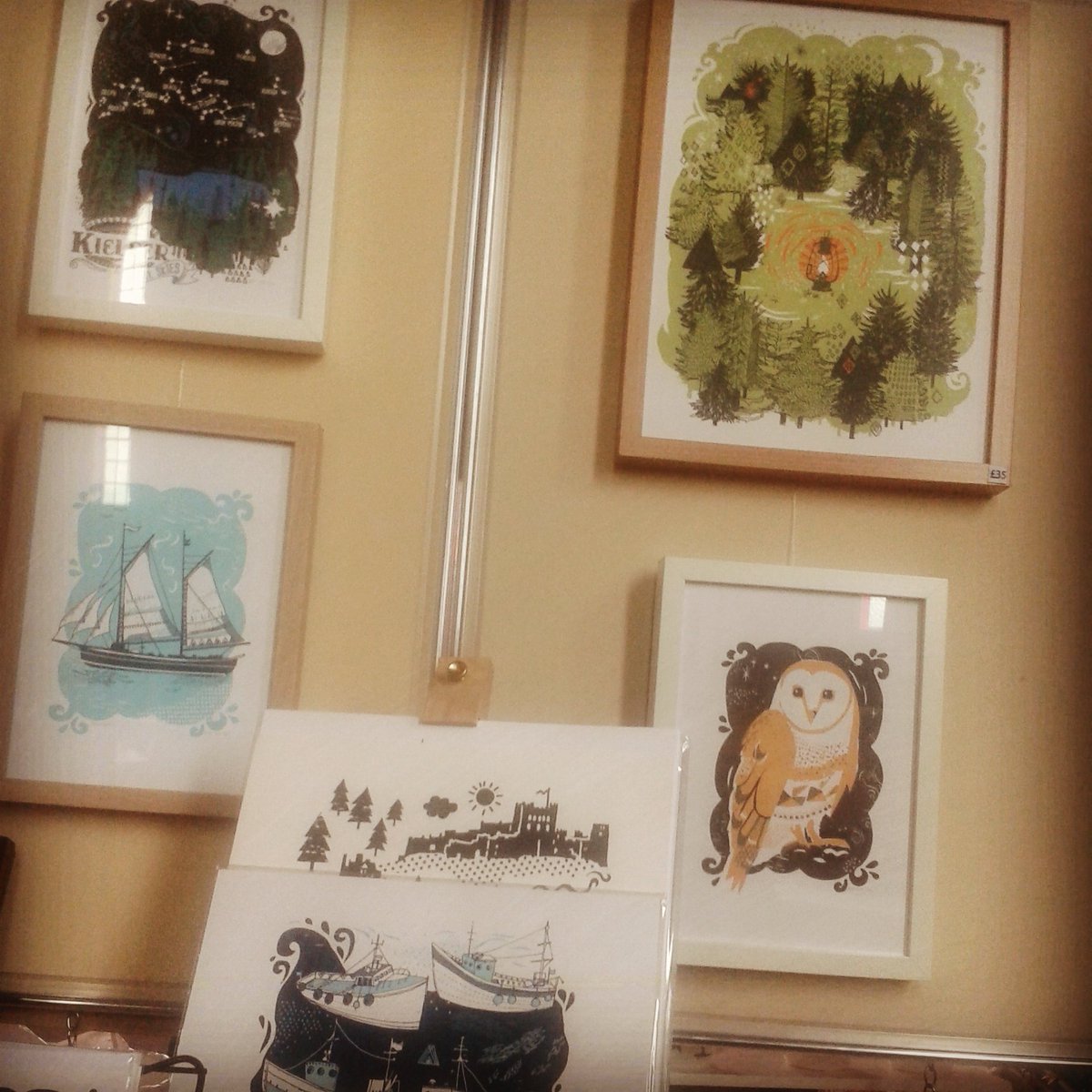 BlinkinImp's tweet photo. All set up for the arts festival #Alnmouth #artsfestival #thisweekend #Northumberland https://t.co/k4a0aUKMkD