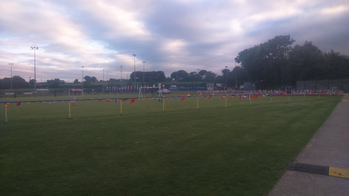 DouglasHallAFC's tweet photo. Euro 2016 Day for our Academy tomorrow, come and watch the stars of the future &amp; then the #IRL game! We are all set! https://t.co/KxwZ3iYIXp