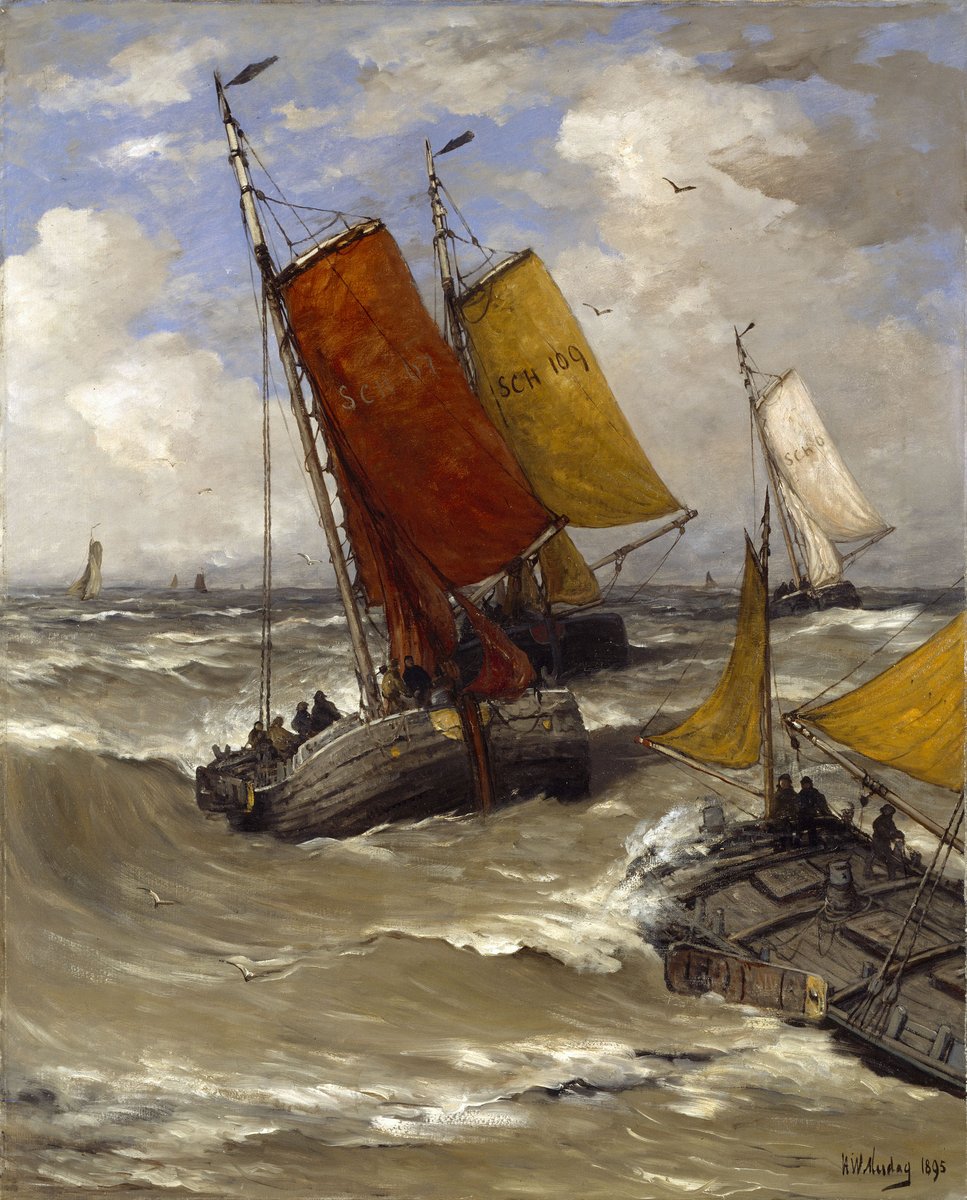 chica_twopatch's tweet photo. *Rückkehr der Fischerboote*
Hendrik Willem Mesdag 1895
#Art #Painting #Fischerboote https://t.co/wD4pKQ2GFD