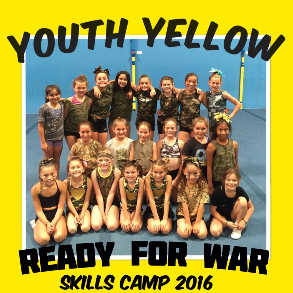 OCAllStars_'s tweet photo. OC Youth Yellow came to battle! #skillscamp2016 #proud2bOC #youthyellow #readyforwar https://t.co/4STy39eBOr