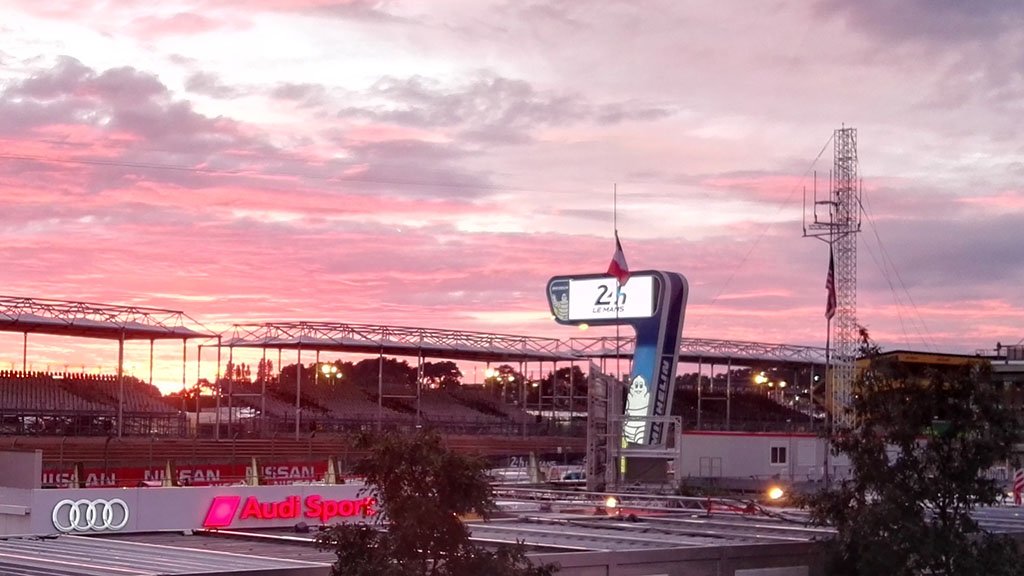 audisport's tweet photo. Calm before the storm, good night! Tomorrow: warm-up at 09.00 and #LeMans24 at 15.00 CEST. #WEC #LeagueofPerformance https://t.co/jIcORYtPXp