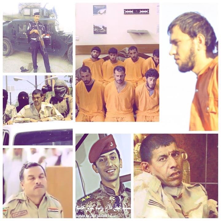 شهداء العراق جميعاً ..شهداء العراق الذين قُتلوا غدراً لتسعد ارواحكم وانتم في عليين .
النصر يٌهدى لكم.
#الفلوجة_تحررت