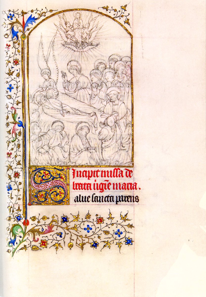 JohanOosterman's tweet photo. Death of Mary
Spectacular 15c drawing attr to Paul Limburg. Ms maybe on show in Nijmegen late August! @BibermuehleAG https://t.co/9DMOEZa0uM