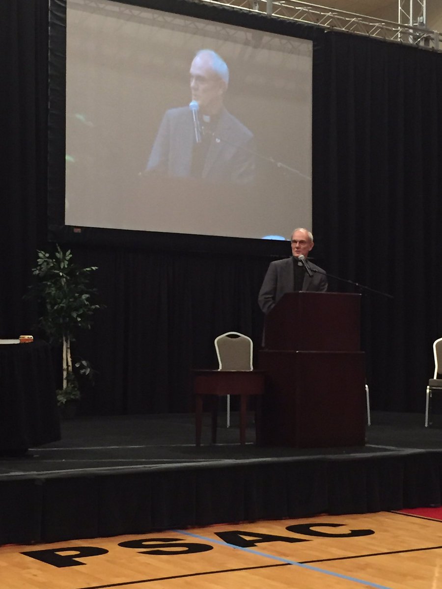 President of <a href="/GettSem/">Gettysburg Seminary</a> Michael Cooper-White brings greetings to the 2016 @SWPASynodELCA Assembly
