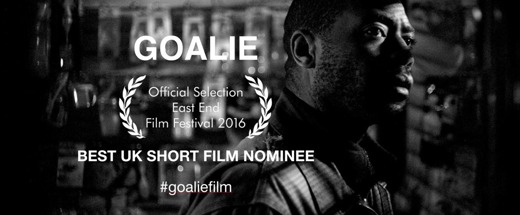 ToaStappard's tweet image. Very, very happy: #goaliefilm with @nicholaspinnock nominated for BEST UK SHORT FILM @EastEndFilmFest #EEFF2016