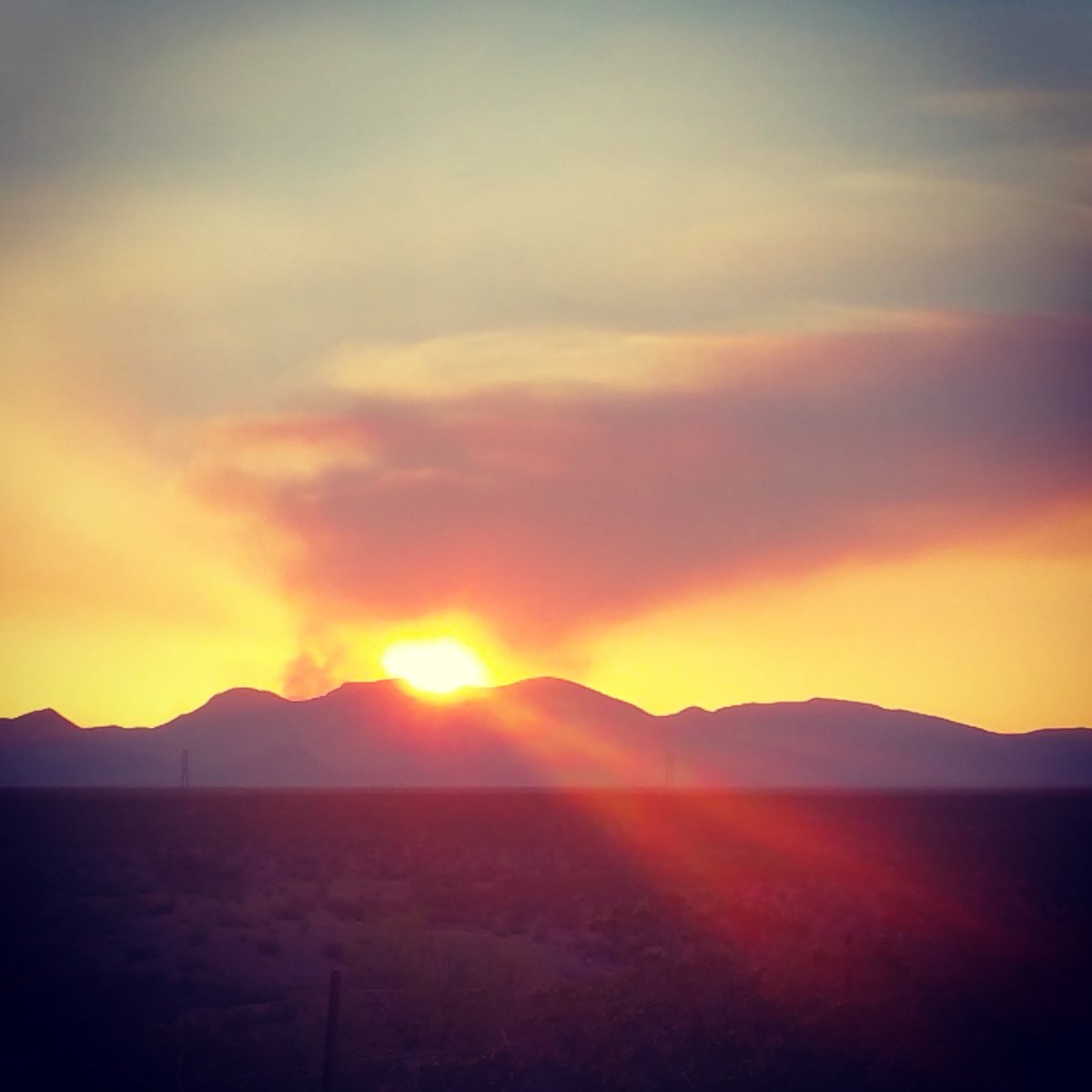 #fire #sunset #newmexico