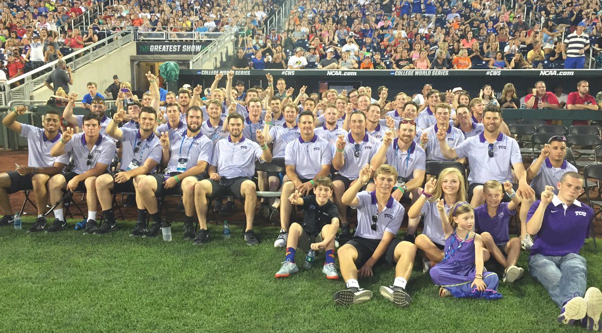 CoachSchloss's tweet photo. Special, special team!! @TCU_Baseball nation should be proud! 🐸🔼 https://t.co/XIHLNNFZtx