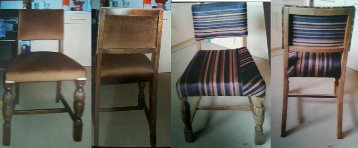 A_ZHarding's tweet photo. #chair #upholstery #wood #stripes #brown #project https://t.co/CrJ7yh333a