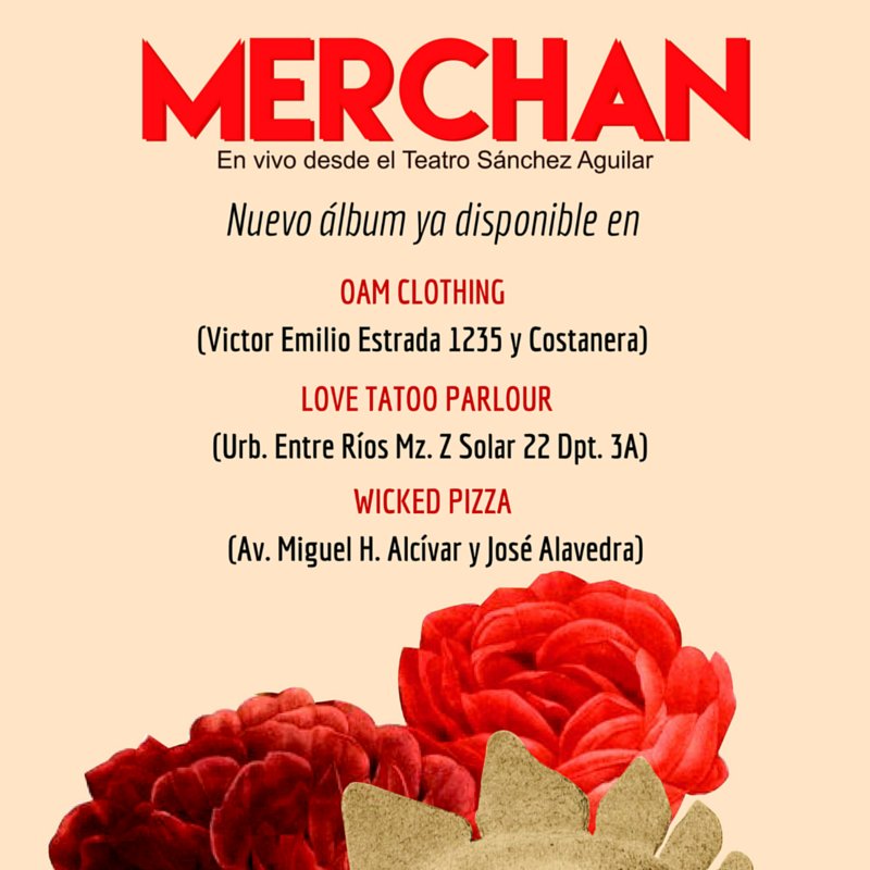 MERCHAN_OFICIAL's tweet photo. Guayaquil, ya está disponible el formato físico del nuevo álbum en
#OamClothing #LoveTattooParlour  @WickedPizzaEC https://t.co/VOx3QKcyoL