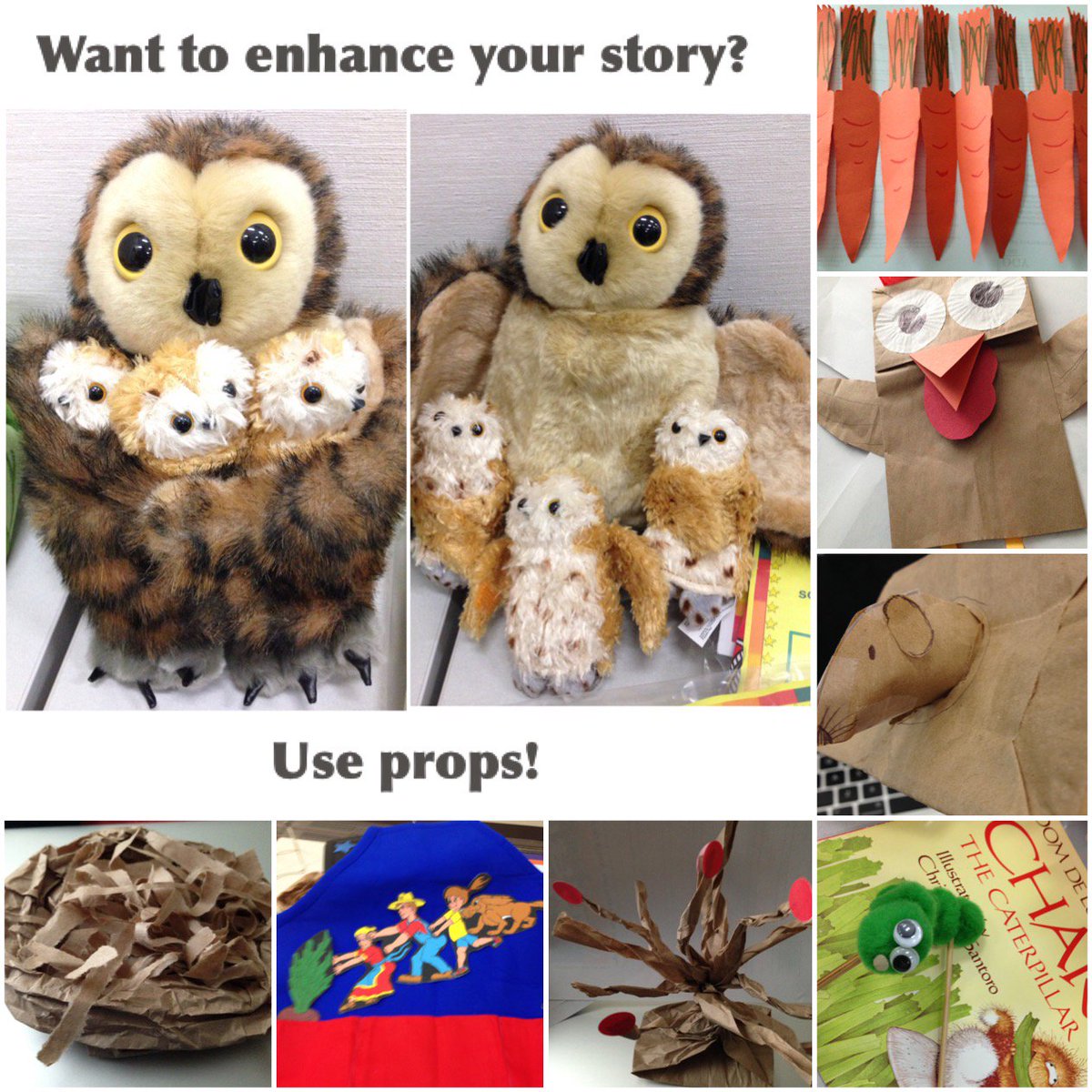 pupiltrainer's tweet photo. @learningaddict_ Great ideas to enhance storytellin from Mary Jo Huff! Props &amp; soundeffects &amp; peeper puppets, oh my! https://t.co/ut0Ve7Yy9d