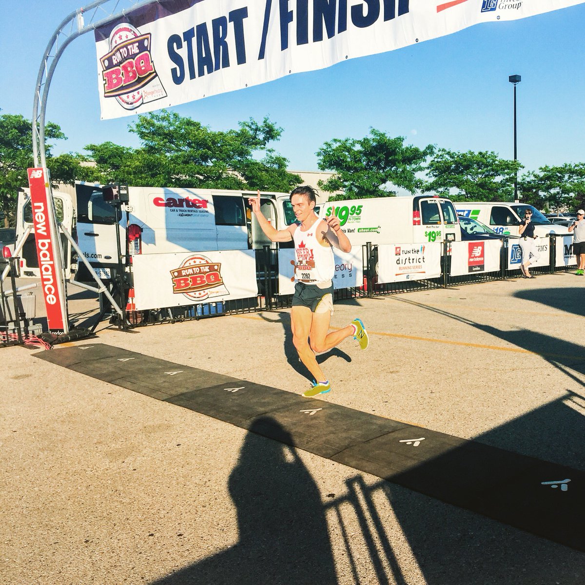 RunWFD's tweet photo. Congrats to our first place finisher, Chris! Great job! #run2bbq https://t.co/r1IHAkWvGp