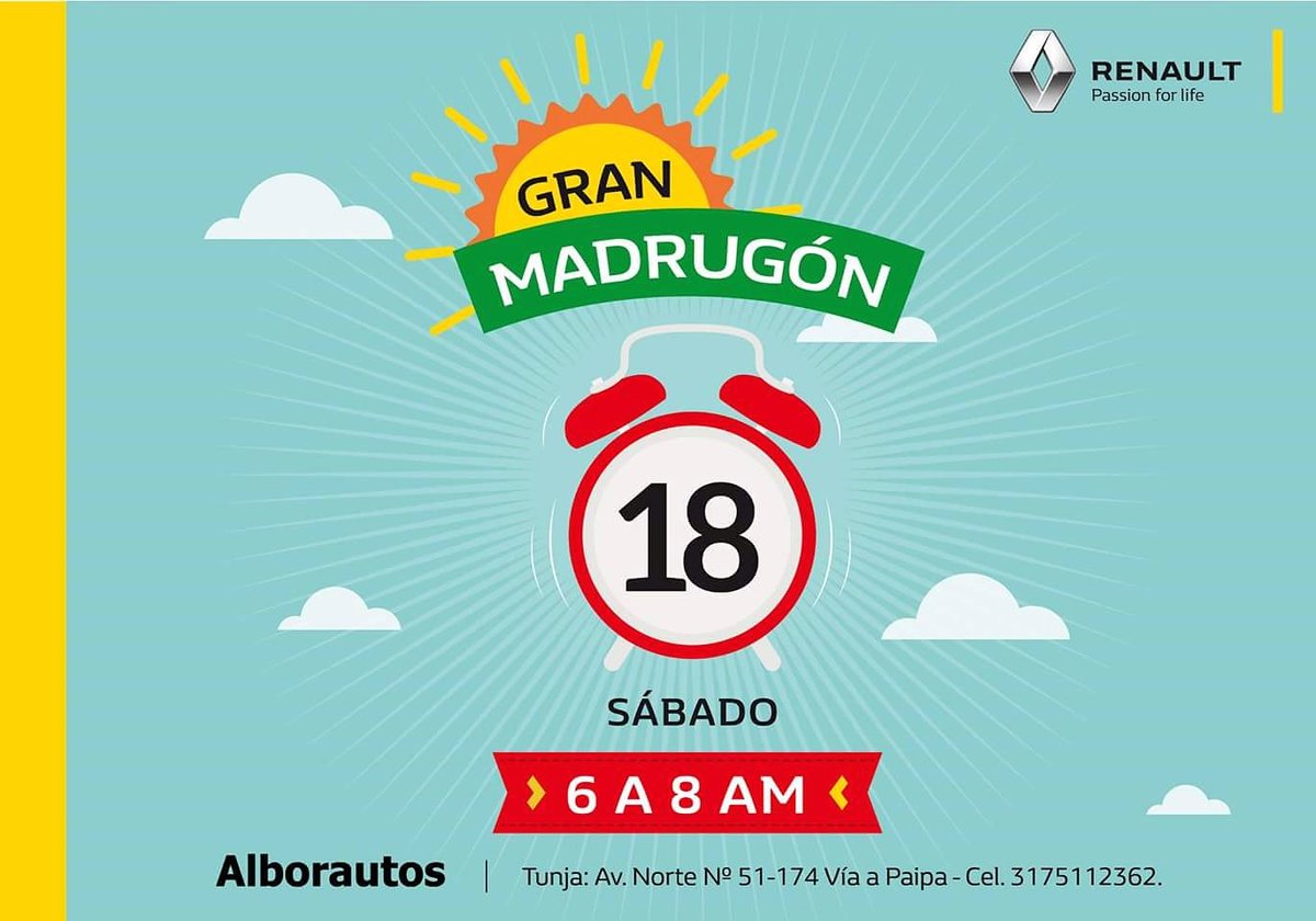 Alborautos's tweet photo. Mañana Gran madrugón día del padre, te esperamos de 6 a 8 am para que proveches los grandes obsequios que tenemos. https://t.co/GFoR3fxe2S