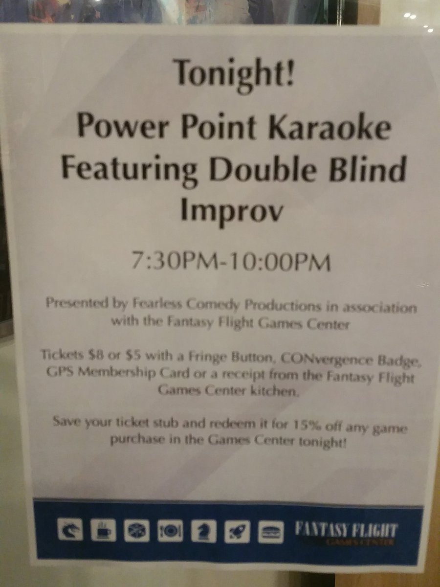 FFGCenter's tweet image. Join us tonight for a double bill of comedy! Show starts at 7:30PM with guests @FearlessComedy