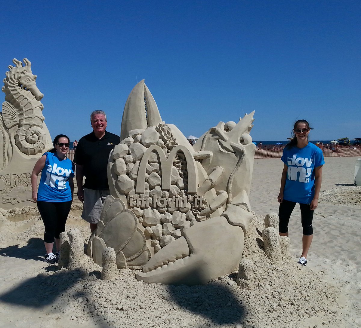 #hamptonbeach #sandsculpture with McDonald'sNE #competition wraps up tomorrow