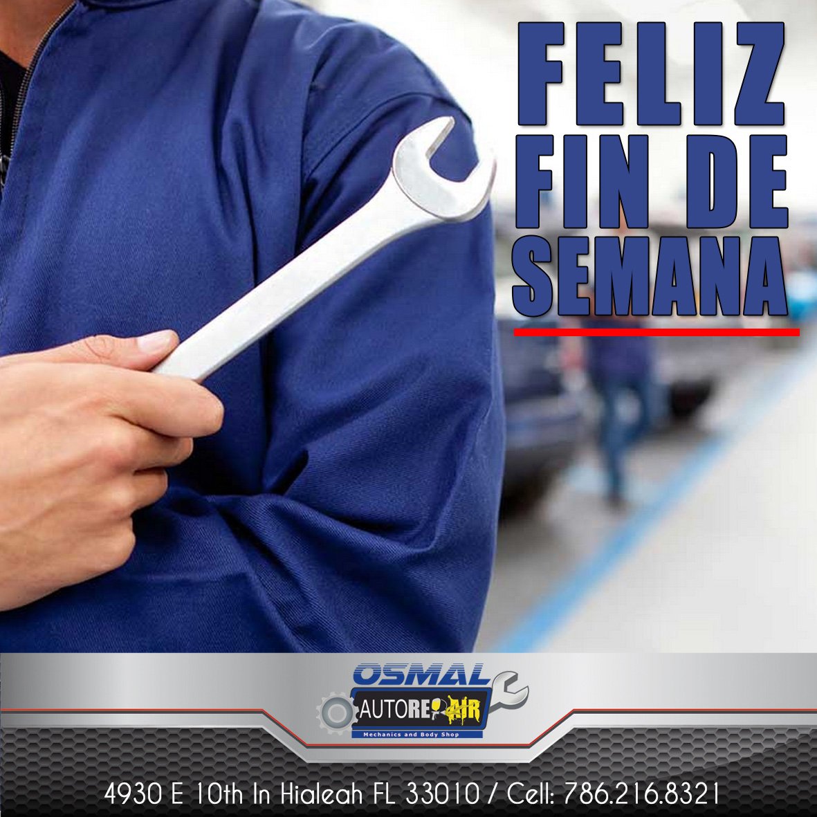 OsmalAuto's tweet photo. Les desemos un feliz fin de semana recordandoles que en @osmalauto le damos a tu carro la atención que se merece! https://t.co/d7YIBLmlZ4