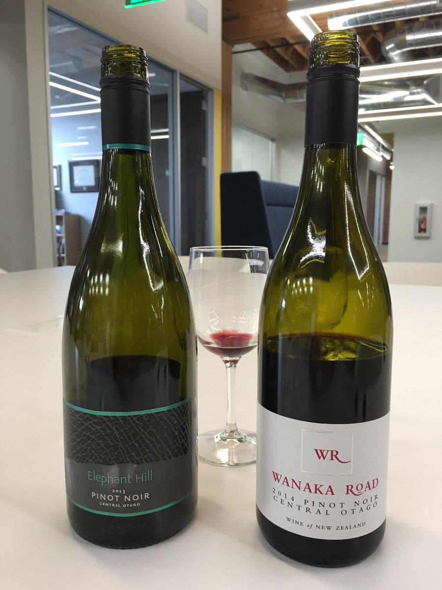 corinna_albert's tweet photo. Just another Friday afternoon Pinot noir tasting @wsgrsoma. #ilovemyjob #elephanthill #wanakaroad https://t.co/71LWtwYstO