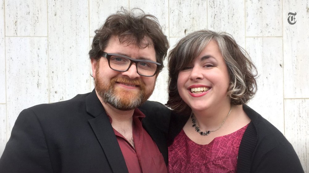 Cristin Aptowicz and Ernest Cline, who are both authors, met at a poetry slam in Austin. nyti.ms/1QcmwCT