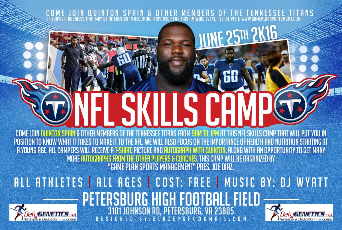 pcps_va's tweet photo. Don't forget register your kids for alum @quinton_spain #NFL skills camp next Saturday!  We can't wait! #wavepride https://t.co/t0IIBvnpqu
