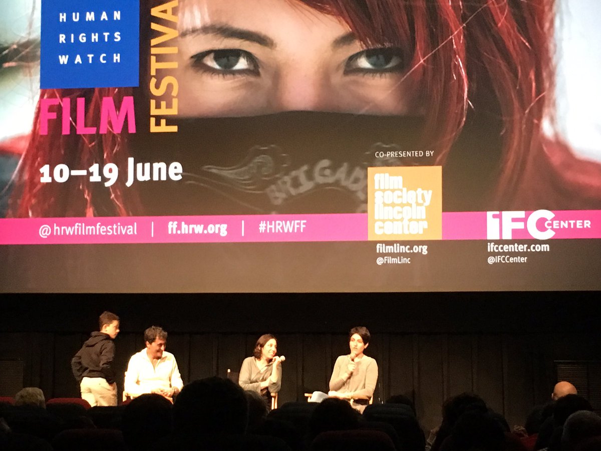 Simran84's tweet photo. Great film and talk back @psjerusalem at the @hrwfilmfestival https://t.co/rMf79BE4wo