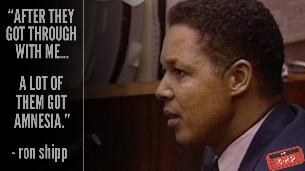 30for30's tweet image. There was a long list of people willing to testify… that all changed after Ron Shipp’s testimony. #OJMadeInAmerica