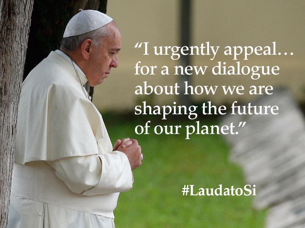 USCCB's tweet photo. Tomorrow is the one year anniversary of #LaudatoSi. Reflect on Pope Francis' encyclical: https://t.co/r7ORKoaQf7 https://t.co/DMvVPg7SrH