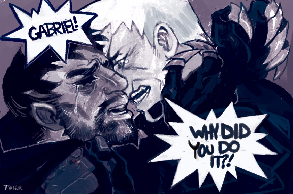 RLTOIEK's tweet photo. #reaper76 #overwatch ”You were my brother, Gabriel!” https://t.co/YWUbnFPWW8
