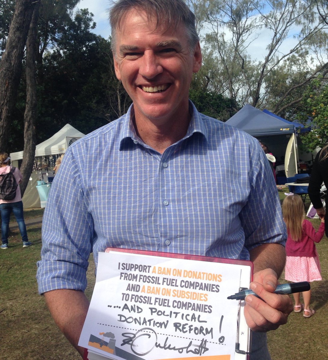 Big thanks to <a href="/RobOakeshott1/">Rob Oakeshott</a> for signing the #PollutionFreePolitics pledge!