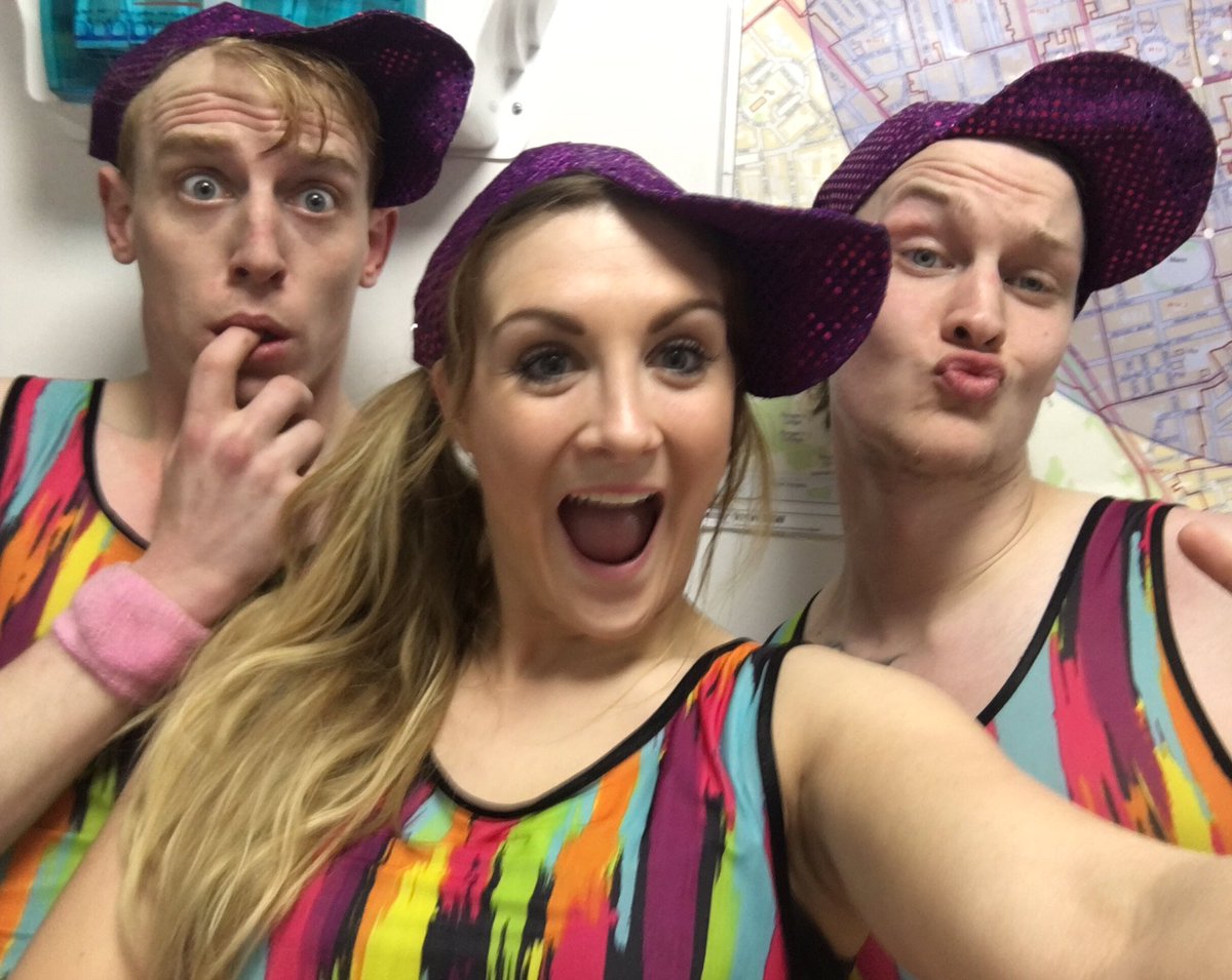 Hayleywoowoos's tweet photo. It's been a pleasure working with these nutters @AdamActs @jackomar93 for @JOTB_UK! #jackoutthebox #actor #performer https://t.co/KLp8IMdUCZ