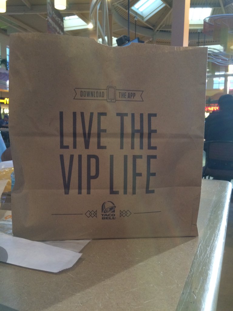 MattRules's tweet photo. #LivetheVIPlife Hahahaha I like Taco Bell. https://t.co/5LrPHpeTFl