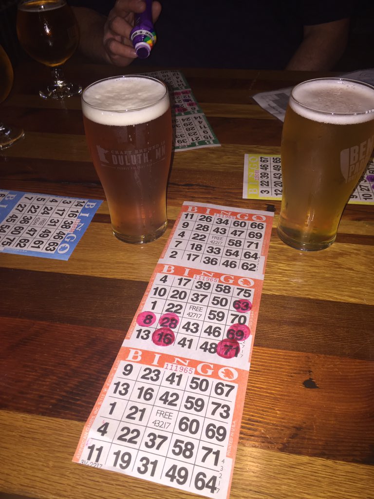 marciepete's tweet photo. Playing #BLINGO @bentpaddlebeer with @Alex_Sigel https://t.co/EZRa8Ss2w4