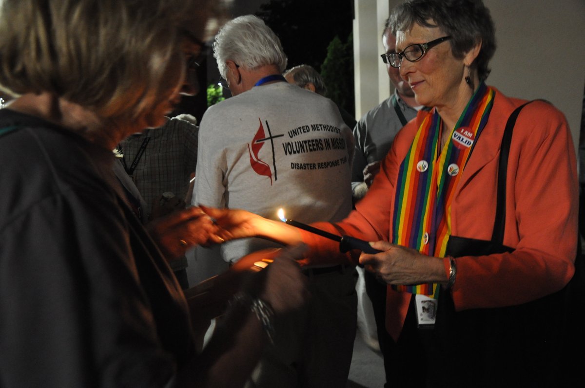 stevem36's tweet photo. Candlevigil for the lives taken in Orlando #nccac2016 May God guide us as his peacemakers. Im glad i was there. https://t.co/XHaNgdZGAR