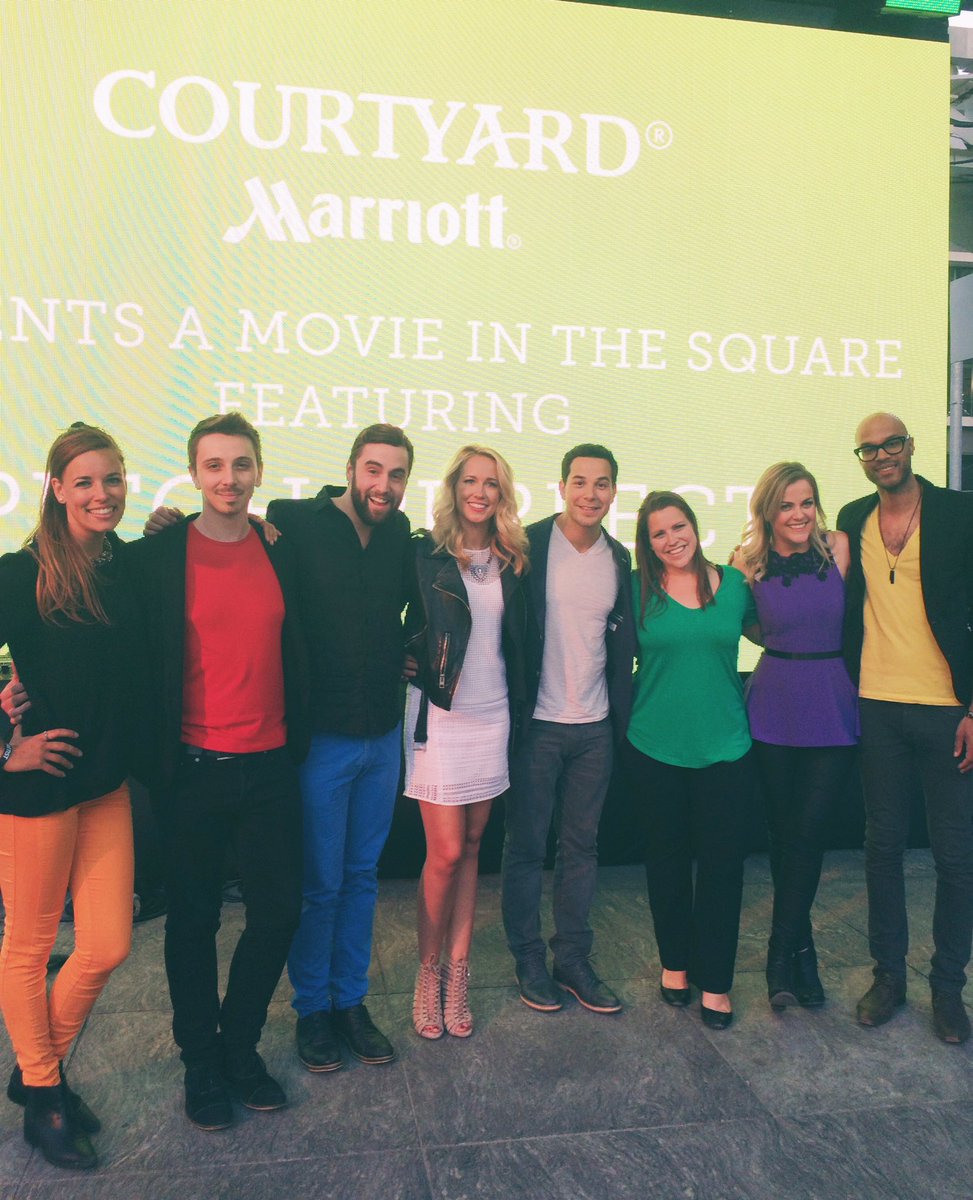 We had a blast singing for <a href="/TheRealAnnaCamp/">Anna Camp</a> and <a href="/SkylarAstin/">Skylar Astin</a> at the <a href="/nxne/">NXNE</a> ! Thanks for giving us 1st place! 🙏🏼