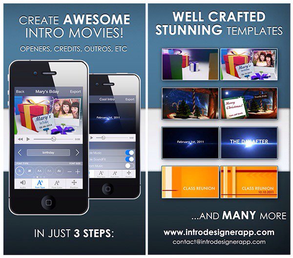 Awesome app to spice up your videos! Check it out guys! itunes.apple.com/app/intro-desi…