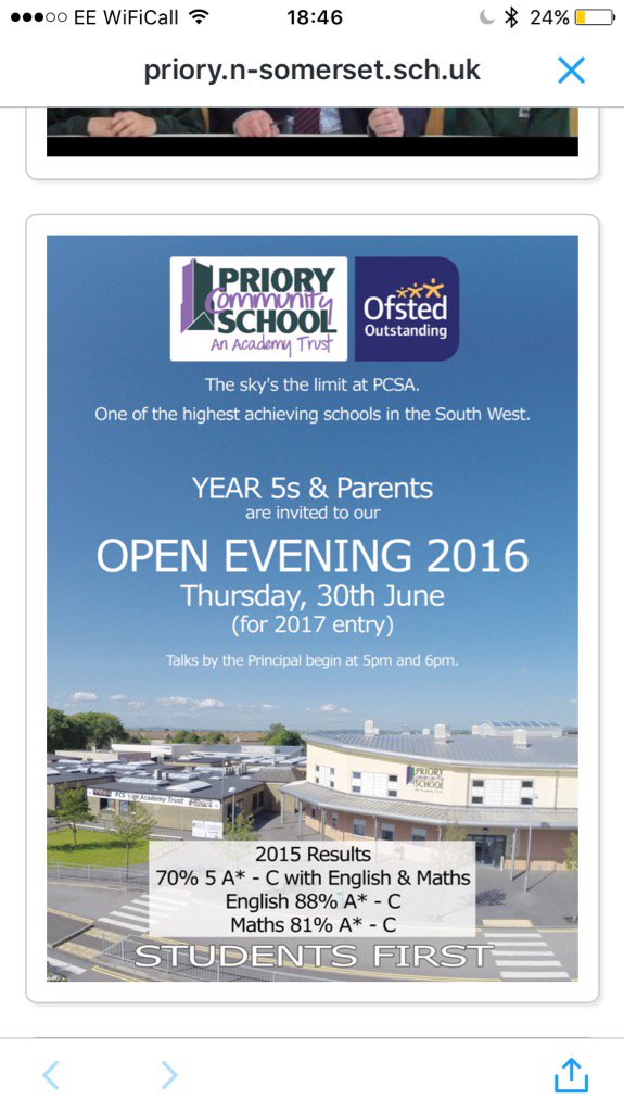 Priory Community School - an Academy tweet media