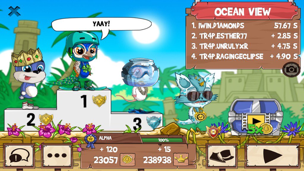 D1AMONDSFR2's tweet photo. Get on my level, son! #funrun2 #Esther77 #UnrulyxR #ragingeclipse https://t.co/yuwbQnHOVe