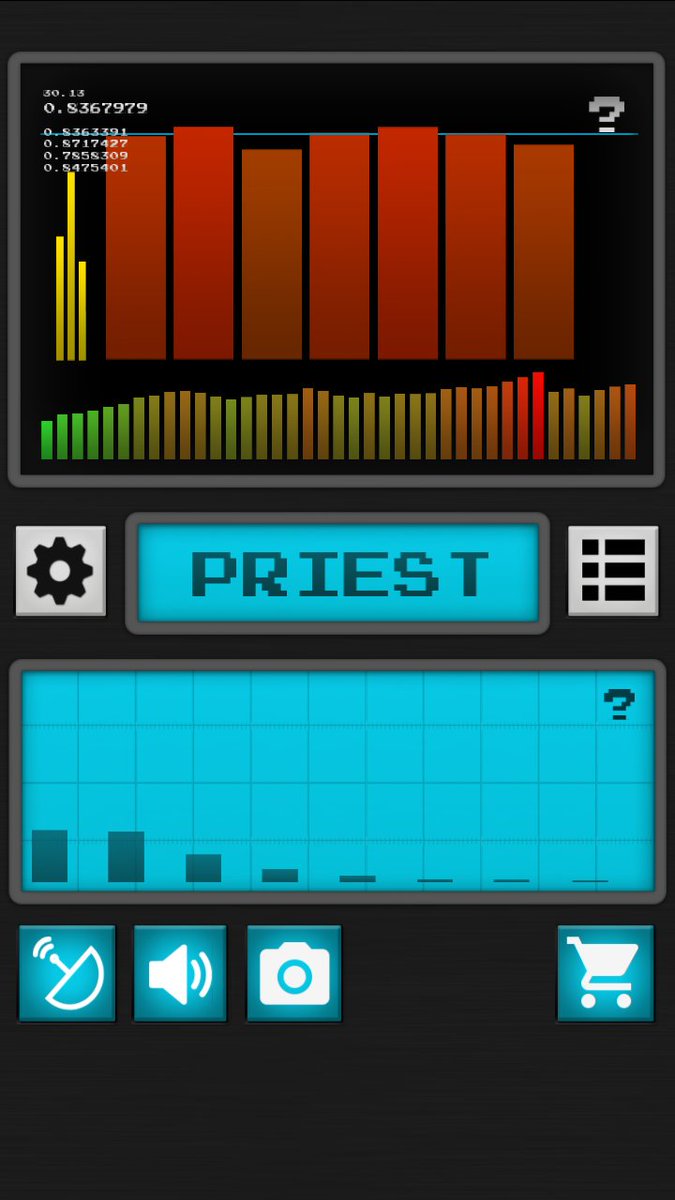 // EMF and EVP app.
Location: my bedroom
Nothing electrical on and the EMF is going nuts, the screen glitched and>