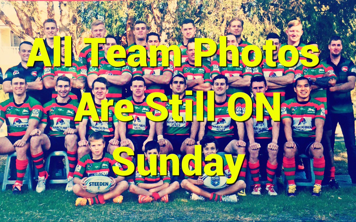 MaroubraRLFC's tweet photo. Team photos are still On Sunday, rain, hail or shine. Please be at SNAPE Park in full gear, on time #teamphotos https://t.co/y9K9RicCKn