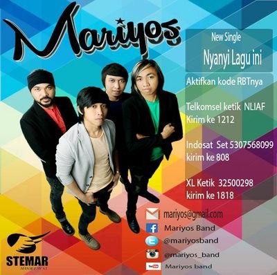 SSBFM's tweet image. Sobat ssb,  jgn lewatin talkshow interactive with @MariyosBand 16.00 di @SSBFM.  Promo new single Nyanyi Lagu Ini.